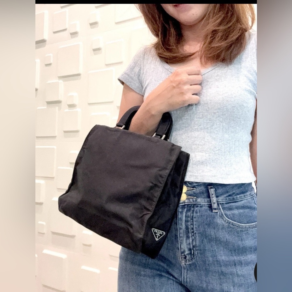 Prada Black Mini Nylon Women's Handbag